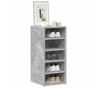 ATOMSTACK MAKER Scarpiera a 5 scomparti, grigio cemento, 31,5 x 35 x 70 cm, in legno, montaggio a parete e pavimento, per corridoio e camera da letto, con portafusibili incluso