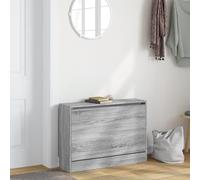 ATOMSTACK MAKER Scarpiera grigio Sonoma, 80 x 21 x 57 cm, in legno con cassetto pieghevole e ripiano - Salvaspazio per corridoio, ingresso e ingresso - Portata max. 30 kg