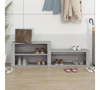 ATOMSTACK MAKER Scarpiera in legno 150 x 35 x 45 cm, grigio Sonoma, con piano superiore stabile per scarpe e decorazioni, armadio da corridoio con molto spazio per riporre oggetti, resistente