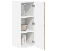 ATOMSTACK MAKER Set di 2 armadietti da cucina in rovere Artisan, 30 x 31 x 80 cm, montaggio a parete, con 4 ante e 6 ripiani, moderno armadio in legno per interni