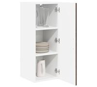 ATOMSTACK MAKER Set di 2 mobili da cucina marroni, effetto rovere, 30 x 31 x 80 cm, armadio da parete in legno con ante scorrevoli, salvaspazio e durevole, per piccole cucine e arredamento moderno