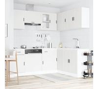 ATOMSTACK MAKER Set di mobili da cucina Porto da 11 pezzi, in legno e vetro, con piedini regolabili, per cucine da incasso, con mobiletto sottolavello, elementi angolari e pannello per lavastoviglie