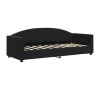 ATOMSTACK MAKER Tagesbett 80 x 200 cm in velluto nero - Divano letto 2 in 1 con struttura in metallo e legno, doghe integrate, ideale per camera da letto, ospiti o piccoli spazi