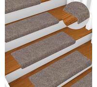 ATOMSTACK MAKER Tappetini autoadesivi per gradini, antiscivolo, riducono il rumore e all'abrasione, per scale in legno, cemento e piastrelle, per interni, 100% polipropilene, 30 pezzi, beige (65 x 21