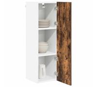 ATOMSTACK MAKER { "Titolo: pensile pensile cucina mensola da parete con anta, rovere affumicato, 30 x 31 x 100 cm, materiale in legno, minimalista moderno, portata fino a 60 kg - materiale di