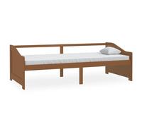 ATOMSTACK MAKER Treccia letto pieghevole in legno massello di pino, colore ambra, 204 x 98 x 66 cm, ideale come divano quotidiano e letto per gli ospiti (materasso 90 x 200 cm non incluso), montaggio