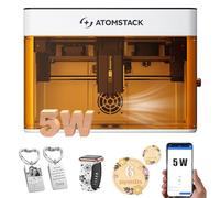 ATOMSTACK P1 5W Macchina portatile per l'incisione laser Porta completamente chiusa 5W Macchina per l'incisione laser a doppio motore 10000m/min PC Mobile, incisione offline APP