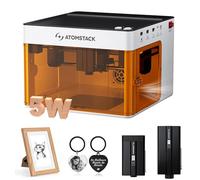 ATOMSTACK P1 - Macchina per incisione laser da 5 W, con doppio laser portatile, 10000 m/min, laser a diodi da 5 W, laser a infrarossi da 1,2 W, per PC cellulare, incisione offline APP