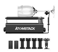 ATOMSTACK R3 Pro Engraver Rullo Rotante, Incisore asse Y Rullo Rotativo per Incisione a 360° Oggetti Cilindrici con 4 Colonne di Alzamento, 2 Albero di Supporto e 1 Telaio di Supporto