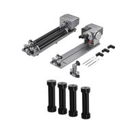 ATOMSTACK Swift 12W Incisore Laser Taglierina, 0,01mm Precisione, 300x300mm con R8 Pro+H5 Mandrino Rotante per Oggetti Irregolari, Macchina Laser Professionale per Legno, Metallo, Anelli e Tazze