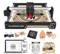 ATOMSTACK Swift Lasergraviatore per Principianti, Taglierina Laser da 7000mW, Area di Lavoro 300×300mm, Macchina di Lasergravatura ad Alta Precisione per Legno, Pelle, Metallo Rivestito (Swift 7W)