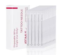 ATOMUS 50pcs Tattoo Needles Set 3RL Disposable Tattoo Needles Stainless Steel Taeto Needles for Tattoo Machine