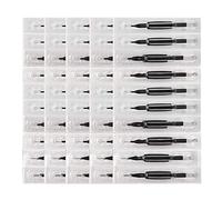 ATOMUS 50pcs Tattoo Tips Kit Grip 16mm Disposable Tattoo Needles and Silicone Tubes Grip Kit 3RL 5RL 7RL 9RL RS Professional Permanent Makeup Beauty Tool