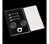 ATOMUS Eyelash Crystal Palette Eyelash Extensions Palette False Eyelash Glue Holder 14.7cm x 9.9cm with Disposable Eyelash Glue Pads and Silicone Pads