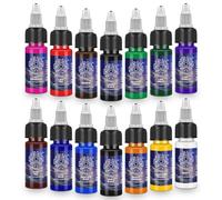 ATOMUS Set di 14 inchiostri per tatuaggi da 15 ml, per piante naturali