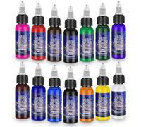 ATOMUS Set di 14 inchiostri per tatuaggi da 30 ml, per piante naturali