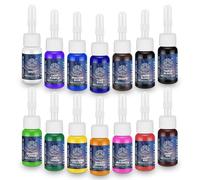 ATOMUS Set di 14 inchiostri per tatuaggi da 5 ml, per piante naturali, per tatuaggi