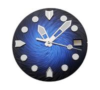 ATOMUSERLY 1 pz 28,5 mm nero blu verde grigio parti di orologi sterili quadrante lancette adatte for movimento NH35(Green)