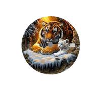 ATOMUSERLY 1 pz 28,5 mm quadrante con motivo tigre NH35 serie creativa stampata a colori è adatto for accessori for orologi movimento NH35/36(NO. 4)