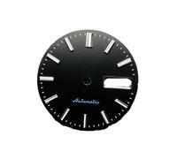 ATOMUSERLY 1 pz 28.5mm Nero/Bianco Quadrante Dell'orologio C3 Verde Facce Luminose Accessori Meccanici for SK007 NH36A Movimento(White dial)