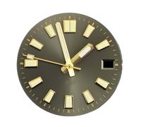 ATOMUSERLY 1 pz 28.5mm Quadrante/lancette Adatto for NH35 Movimento Verde Luminoso Singolo Calendario Quadrante Sterile for La Sostituzione di Parti Orologi(4)