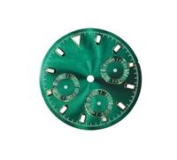ATOMUSERLY 1 pz 29,5 mm quadrante orologio adatto for movimento VK63 mod quadrante accessori vari quadrante verde lume extra finestra data(A2)