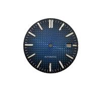 ATOMUSERLY 1 pz 31.8mm Quadrante di Orologio Accessori Verde Luminoso Argento Bar Borchie Facce for Movimento NH35/NH36/4R/7S(White)
