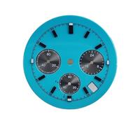 ATOMUSERLY 1 pz 32.5mm Classico 3 Occhi Sunburst Opaco Uomo Quadrante Dell'orologio Adatto for VK63 Movimento Al Quarzo Verde Lume Parti Accessori Della Cassa(6-Dial,No logo)