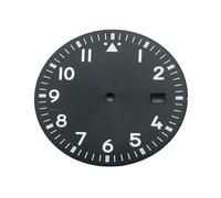 ATOMUSERLY 1 pz 33,7 mm quadrante bianco blu verde nero orologio quadrante verde luminoso adatto NH35 NH35A(R2 Black)