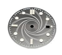 ATOMUSERLY 1 pz Adatto for Movimento ETA2836 Quadrante di Orologio 31mm Modello del Vento Facce Luminose Verdi Con Data Accessori Parti Riparazione(Green)