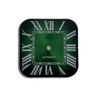 ATOMUSERLY 1 pz for NH35/NH36 Quadrante 27mm Quadrato S Logo Data Singola Nessun Accessori for Orologi Luminosi(Dark green)