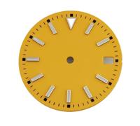 ATOMUSERLY 1 pz NH35 Orologio Quadrante 28,5 mm Blu Nero Verde Rosso Bianco Giallo Quadrante Luminoso Adatto NH35 NH35A NH36 Movimento(R1 Yellow)
