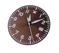 ATOMUSERLY 1 pz No Logo Pilot Orologio Quadrante 33.5mm for NH35 NH36 ETA2824 PT5000 ST2130 Verde Luminoso Diver Campo Parti(Coffee set,For nh35 nh36)