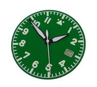 ATOMUSERLY 1 pz No Logo Pilot Orologio Quadrante 33.5mm for NH35 NH36 ETA2824 PT5000 ST2130 Verde Luminoso Diver Campo Parti(A green set,For nh35 nh36)