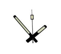 ATOMUSERLY 1 set 62MAS NH35 C3 Lancette luminose verdi, argento, oro rosa, nere, for orologi con movimento NH34 NH36 4R 7S(Rose Gold)