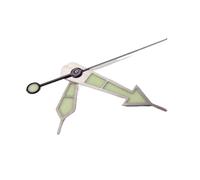 ATOMUSERLY 1 set C3 Lume Green Lancette luminose for orologi in argento, pezzi di ricambio adatti for il movimento NH35 NH36 4R35 7029