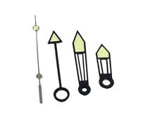 ATOMUSERLY 1 set di accessori for orologi GMT con bordo nero e quattro lancette luminose verdi for movimento NH34 fai da te(9.5 14 15.5 15.5 mm)