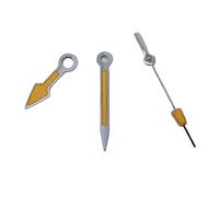 ATOMUSERLY 1 set di lancette for orologio gialle argento e verdi luminose adatte a NH35 NH36 ETA2824 2836 for movimento Miyota8215 8205 821A PT5000(Fit ETA2824 PT5000)
