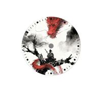 ATOMUSERLY 1pc 28,5 mm quadrante dell'orologio con stampa a colori del adatto for parti di movimento NH35/36(NO. 2)