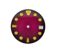 ATOMUSERLY 1pc 28,5 mm quadrante NH35 sfumato giallo viola verde sunburst for movimento automatico(YWZ-N-26)