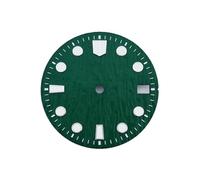 ATOMUSERLY 1pc 28.5mm Nero Blu Verde Giallo Quadrante di orologio sterile adatto for NH34 NH35 Movimento automatico 3/3.8 O'Clock Corona(Red)
