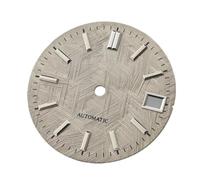 ATOMUSERLY 1pc 28.5mm nessun quadrante luminoso dell'orologio meccanico for parti di accessori for immersione NH35(Light gray,GS logo)
