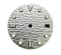 ATOMUSERLY 1pc 28.5mm No Logo quadrante dell'orologio motivo a onde verde diario luminoso for la riparazione del movimento NH35/NH36/4R/7S