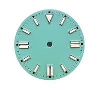 ATOMUSERLY 1pc 28.5mm No Logo quadrante smaltato doppio stud orologio luminoso verde for riparazione movimento NH35/NH36/4R/8215(Pink)