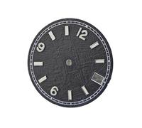 ATOMUSERLY 1pc 28.5MM quadrante dell'orologio modello meteorite con scala digitale blu facce luminose accessori for movimento NH35/NH36(White)