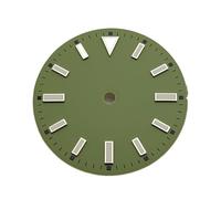 ATOMUSERLY 1pc 28.5mm quadrante dell'orologio scala for chiodo singolo accessorio for facce colorate di caramelle universale for movimento NH35/8215(Grass green)