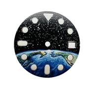 ATOMUSERLY 1pc 28.5MM quadrante dell'orologio stellato con verde luminoso for NH35/ NH36/ 4R/ 7S calibro modello terrestre facce accessori(Only dial)