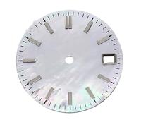 ATOMUSERLY 1pc 28.5mm quadrante dell'orologio verde luminoso adatto for accessori movimento NH34 NH35 NH36(White2)