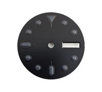 ATOMUSERLY 1pc 28.5mm quadrante doppio calendario orologio verde/nero verde lancette luminose adatto for accessori movimento NH36(4-Dial)