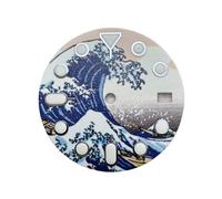 ATOMUSERLY 1pc 28.5mm S Logo quadrante cielo stellato adatto for movimento NH35 completo C3 accessori for orologi luminosi verdi(W-D-985)